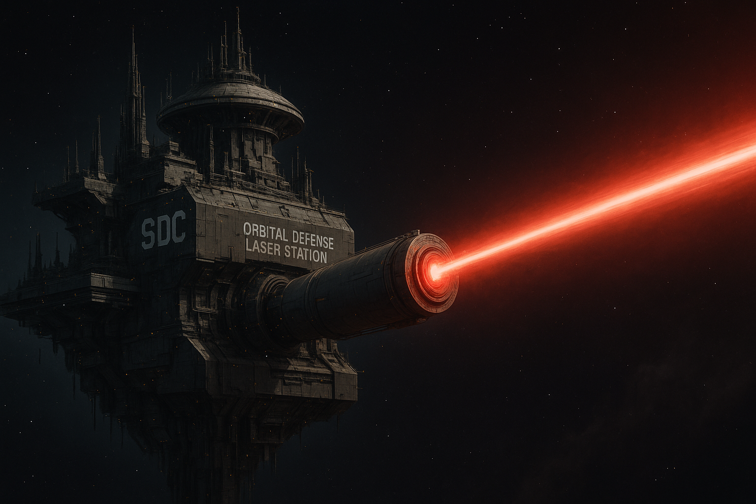 Orbital defense laser